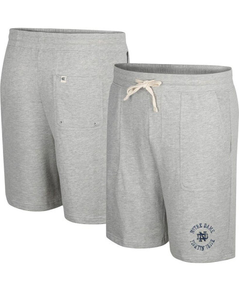 Men's Heather Gray Notre Dame Fighting Irish Love To Hear This Terry Shorts