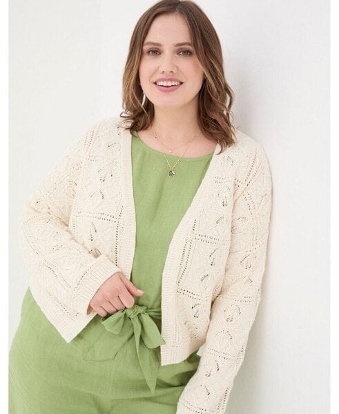 Plus Size Annabelle Patchwork Cardigan