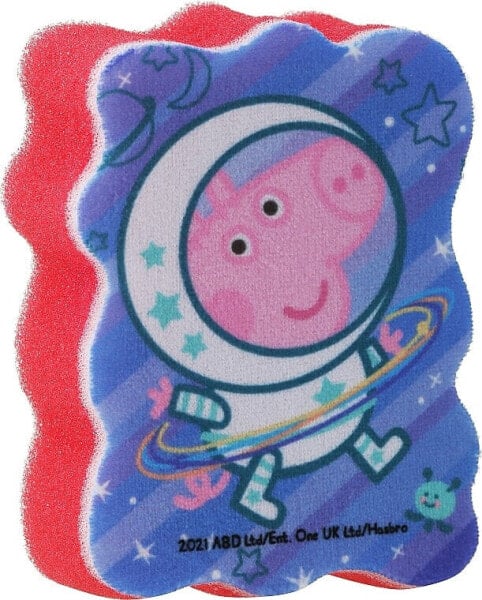 Badeschwamm für Kinder Peppa Pig Peppa-Astronaut rot