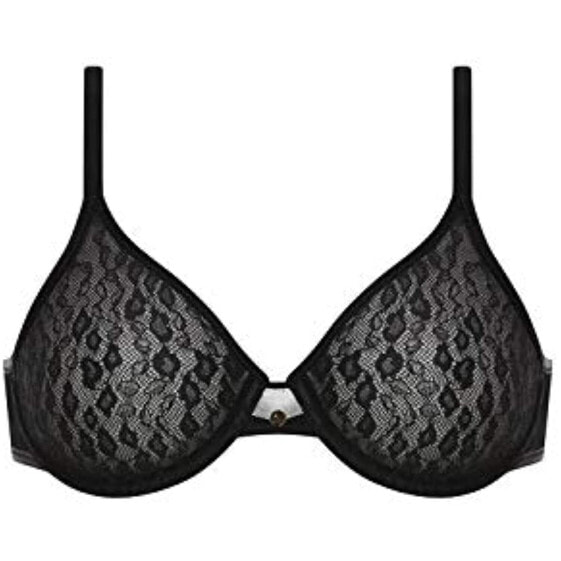 Chantelle Women's Illusion Lace Molded Bra C11A1 36C Black