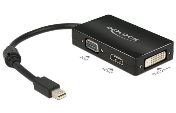 Разъем и переходник Delock DisplayPort/VGA + HDMI + DVI 0,16 м - Mini DisplayPort - VGA (D-Sub)+ HDMI + DVI - Мужчина - Женщина - 1920 x 1200 пикселей