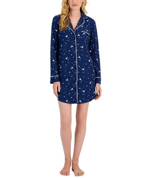 Пижама Charter Club ночная сорочка из замшевого мягкого трикотажа, созданная для Macy's