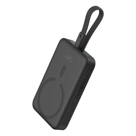 Портативный зарядник Baseus Magnetic Mini Powerbank 10000mAh 20W с кабелем Lightning для iPhone 0.3м черный