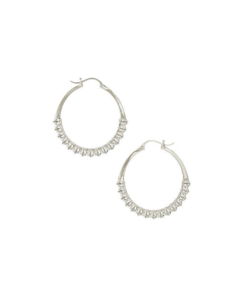 Calla Hoops Silver Small