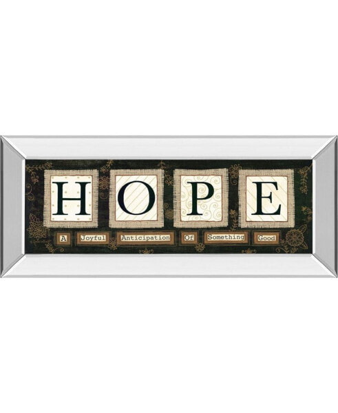 Hope by Anne Lapoint Mirrored Framed Print Wall Art - 18" x 42"