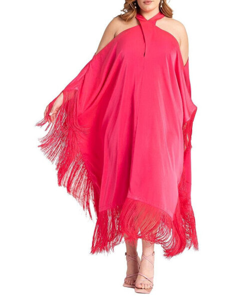 Plus Size Fringe Formal Caftan Dress