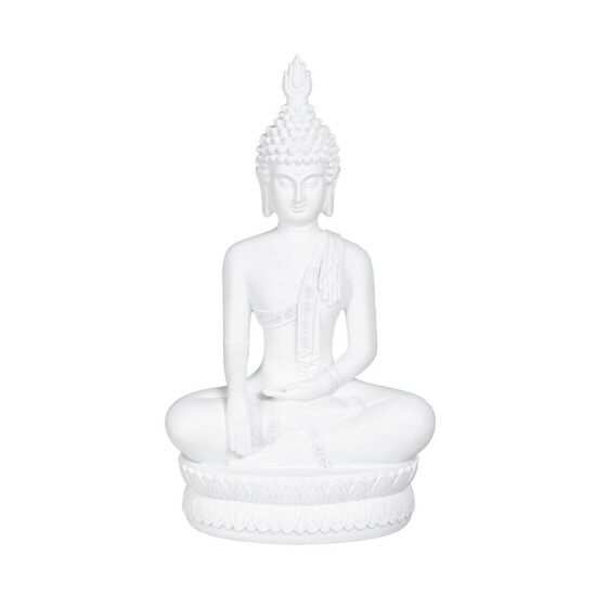 Decorative Figure White Buddha 19,2 x 12 x 32,5 cm