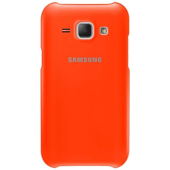 Чехол мягкий Samsung Galaxy J1 EF-PJ100BOEGWW оранжевый