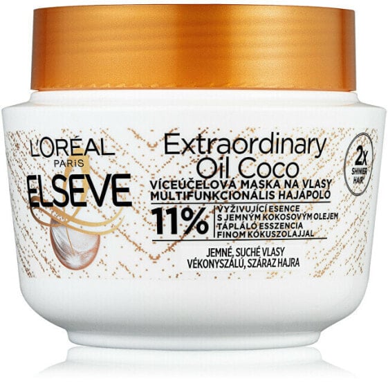 Hair mask with coconut oil for normal to dry, Elseve hair Elseve Extraordinary Oil 300 ml