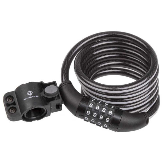 M-WAVE S 10.18 Illu Spiral Cable Lock Padlock