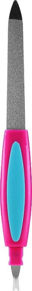 2in1 Metallnagelfeile und Nagelhautschneider 77784 rosa-blau