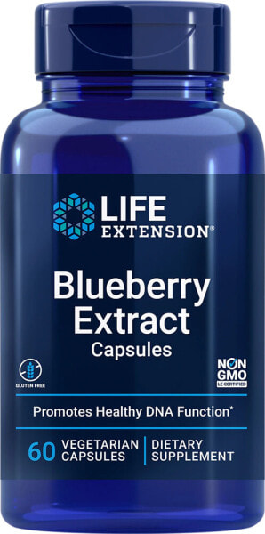 Life Extension Blueberry Extract Capsules Растительный экстракт черники для продления жизни 60 растительных капсул
