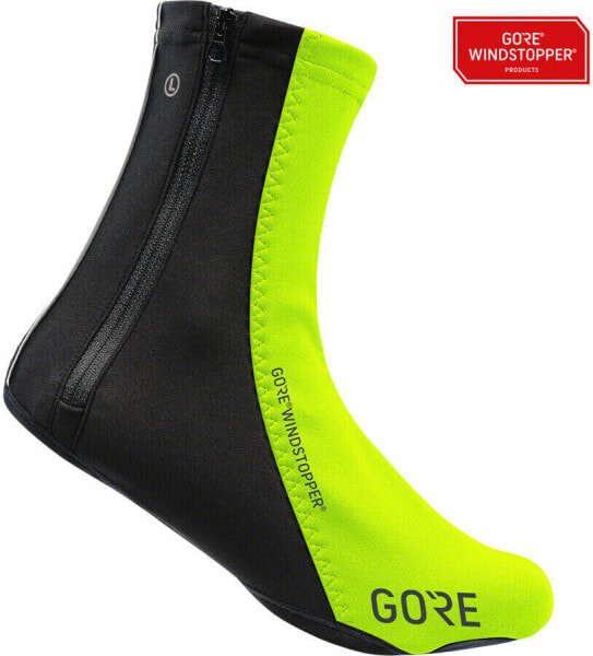 GORE C5 WINDSTOPPER?� Overshoes - Neon Yellow/Black, Fits Shoe Sizes 4.5-6