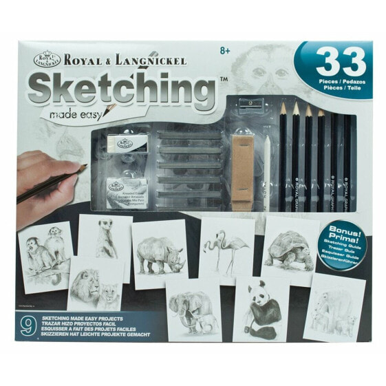 Набор для рисования Royal Langnickel SKETCHING MADE EASY 33 Предмета