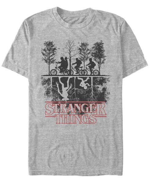 Men's Stranger Things The Upside Down Silhouette Short Sleeve T-Shirt