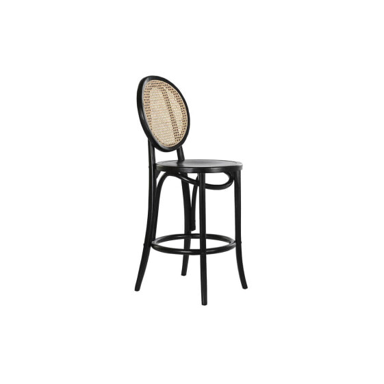 Барный стул DKD Home Decor Чёрный ротанг вяз 43 x 43 x 108 см