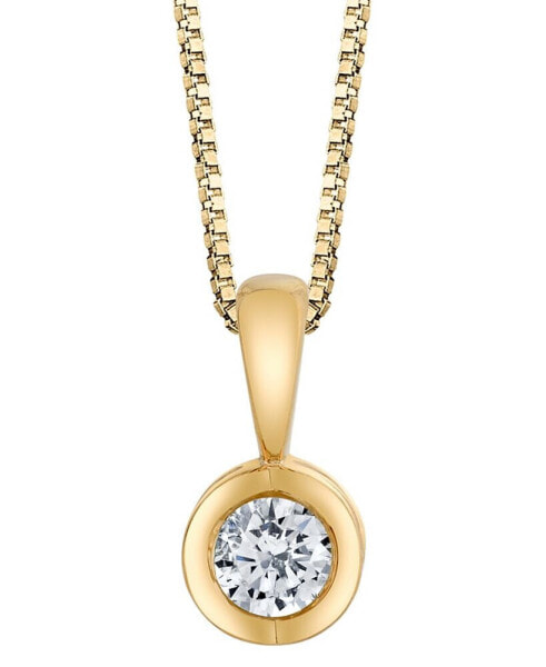 Sirena diamond (1/10 ct. t.w.) Energy Pendant in 14k White, Yellow or Rose Gold