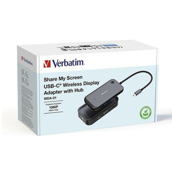 USB-C-адаптер Verbatim Share my Screen Full HD