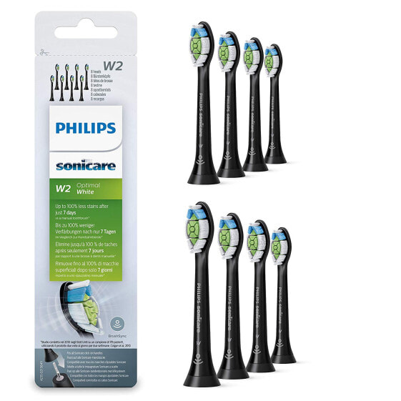 Электрическая зубная щетка Philips Sonicare W2 Optimal White HX6068/13 - 8 шт. - Черный - Средняя жесткость - 2 серия защита от налета - 3 серия здоровье десен - DiamondClean