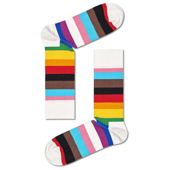HAPPY SOCKS Pride Stripe Sock Half long socks