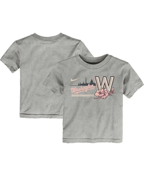 Toddler Boys and Girls Heather Gray Washington Nationals City Connect Graphic T-shirt