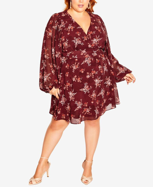 Plus Size Tallulah Mini Wrap Dress