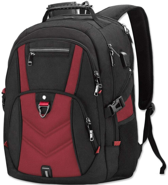 NEWHEY Laptop Backpack Men's 17 Inch School Backpack Boys Teenagers 17.3 Work Business Waterproof Large Notebook Backpacks for Men