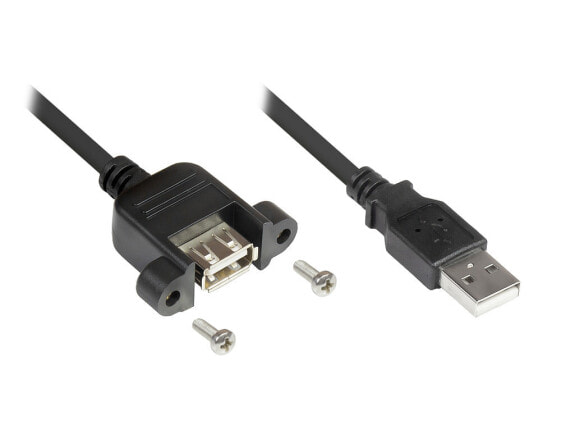 Good Connections 2511-03E - 0.3 m - USB A - USB A - USB 2.0 - 480 Mbit/s - Black