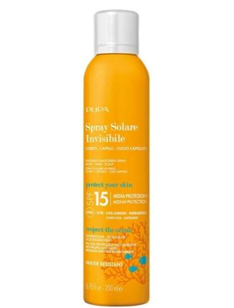 Spray for tanning SPF 15 (Spray Solar e Invisibile) 200 ml