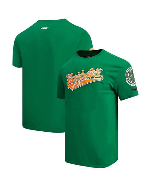 Men's Green Florida A&M Rattlers Script Tail T-shirt