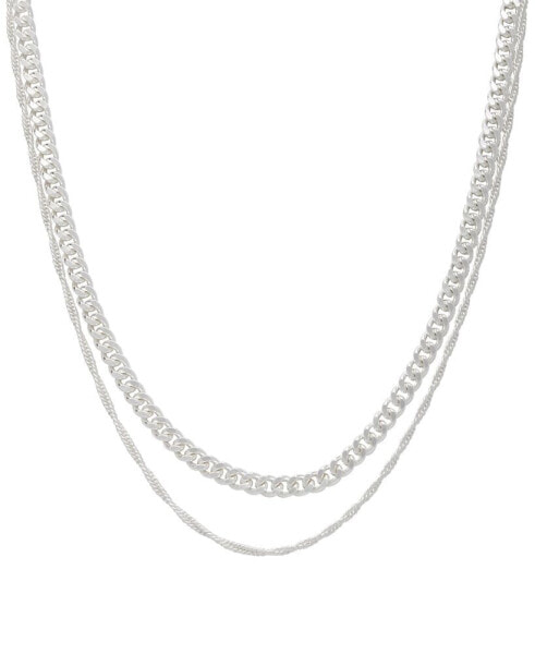 Women's Double Chain Necklace 16" + 2" extender and 18" + 2" extender