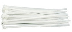 Белая пластиковая лента Vorel 200 * 4,8 / 100 шт. 73906 с характеристиками, бренд TOYA