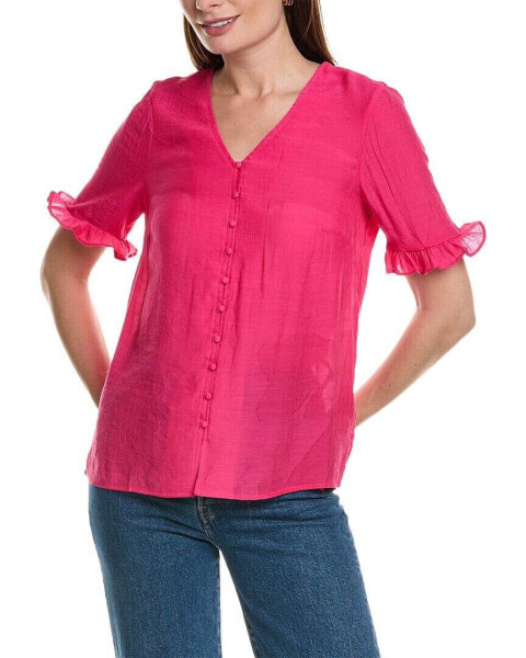 Nanette Nanette Lepore Ruffle Top Women's Pink S