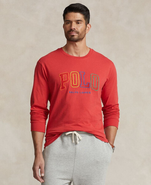 Men's Big & Tall Long-Sleeve Logo T-Shirt