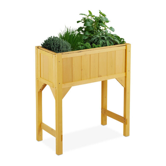 Горшок для комнатных растений Relaxdays Hochbeet auf Stelzen Holz
