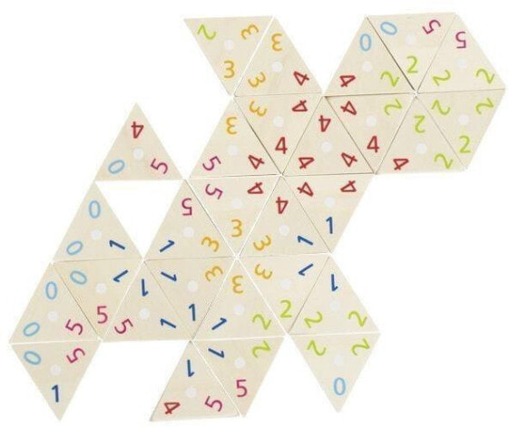Goki Drewniane Domino trójkąty matematyczne (246774)