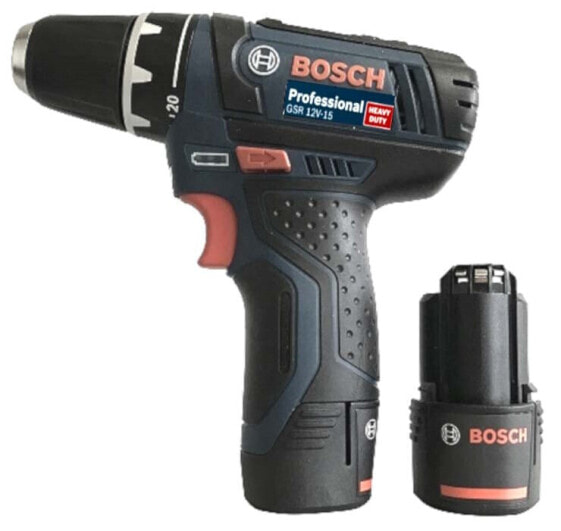 Bosch GSR 12V-15 Professional Akku-Bohrschrauber 2x 2.0Ah Akkus 06019H4100