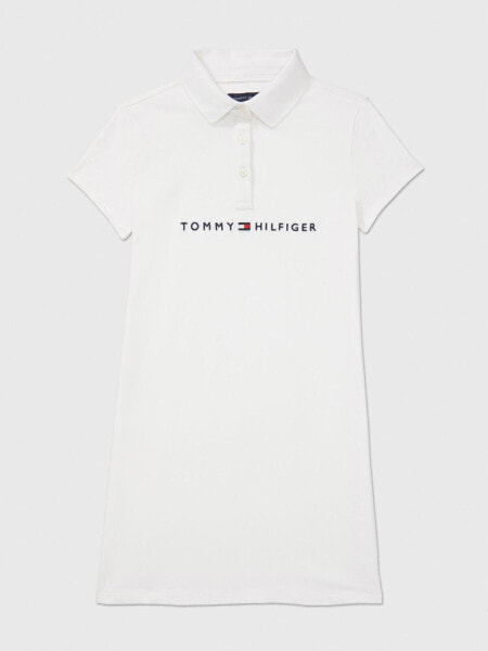 Kids' Embroidered Tommy Logo Polo Dress