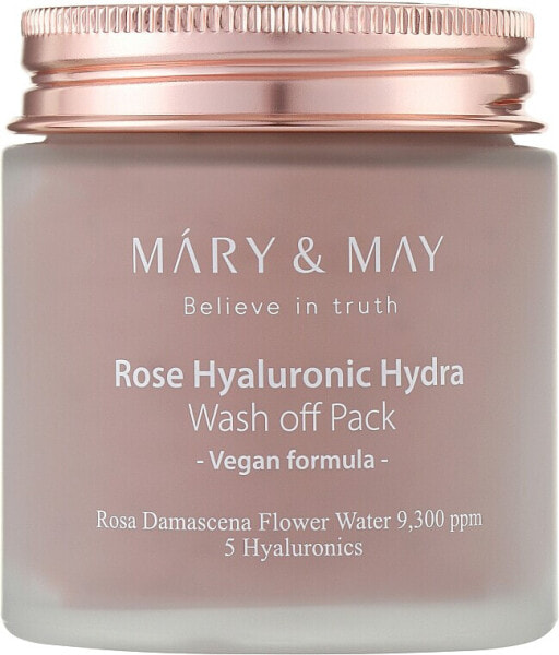 Reinigende Maske mit Rosenextrakt und Hyaluronsäure - Mary & May Rose Hyaluronic Hydra Wash Off Pack 30 g