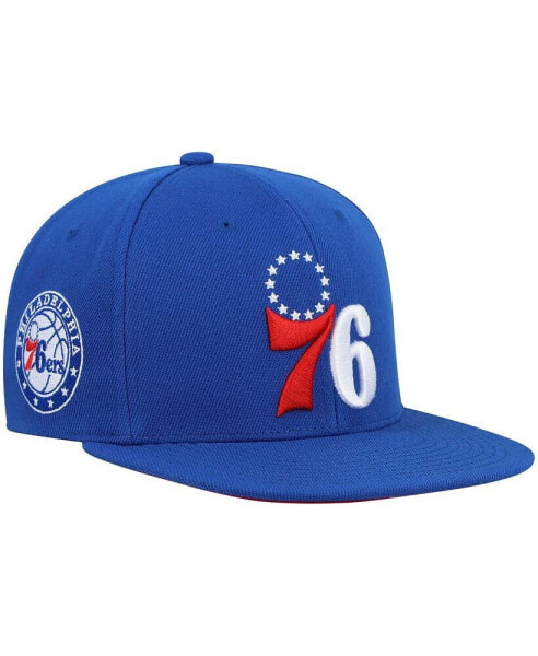 Men's Royal Philadelphia 76ers Core Side Snapback Hat