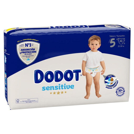 DODOT Sensitive Size 5 42 Units Diapers