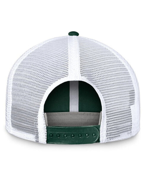 Men's Green/White Ohio Bobcats Free Kick Trucker Adjustable Hat