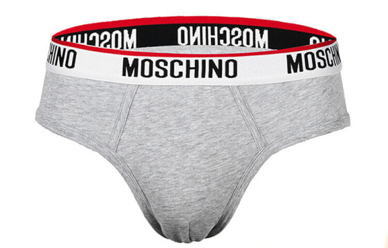 MOSCHINO莫斯奇诺 品牌logo三角舒适内裤 男款 灰色 / Трусики MOSCHINO логотип V4707-8119-0489