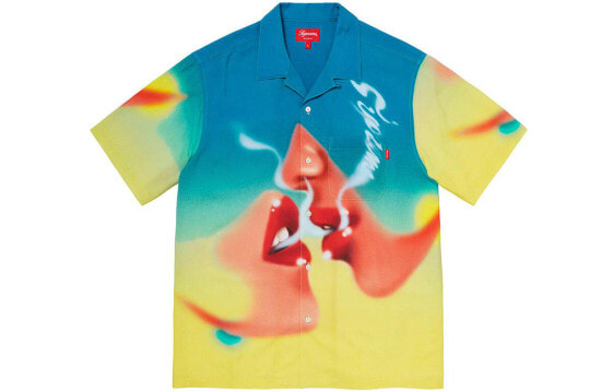 Supreme FW20 Week 1 Blow Back Rayon S/S Shirt 红唇眼圈印花短袖古巴领衬衫 男女同款 送礼推荐 / Рубашка Supreme FW20 Blow SUP-FW20-18