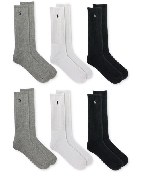 Men's 6-Pk. Performance Sport Crew Socks