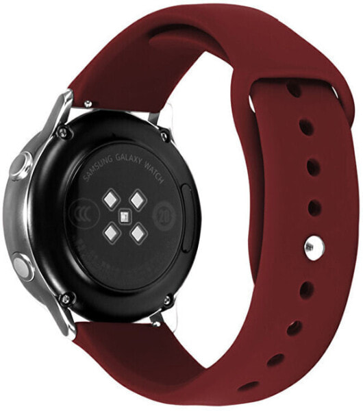 Silicone strap for Samsung Galaxy Watch - Wine Red 20 mm
