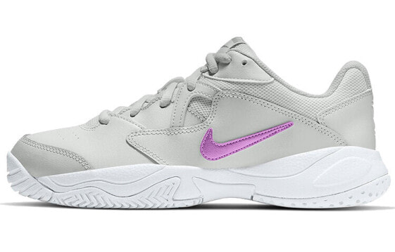 Кроссовки женские Nike Court Lite 2 серо-бело-фиолетовые