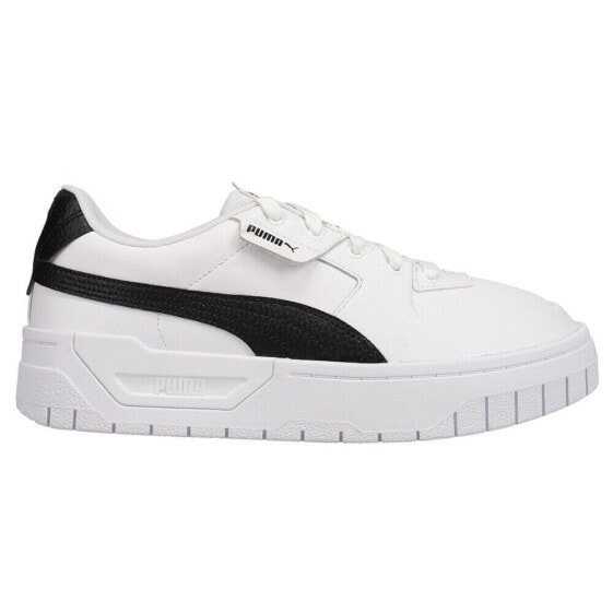 Puma Cali Dream Lace Up Platform Womens Black, White Sneakers Casual Shoes 3831