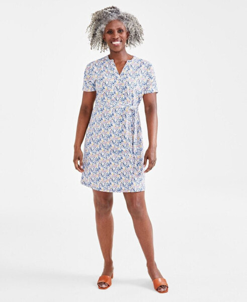 Women's Printed Knit Dress, Created for Macy's