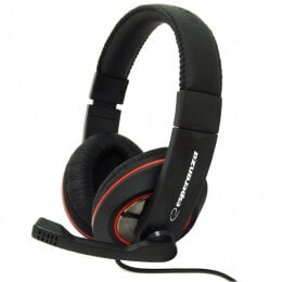 ESPERANZA EH118 - Headset - Head-band - Calls & Music - Black,Red - Binaural - 2.5 m